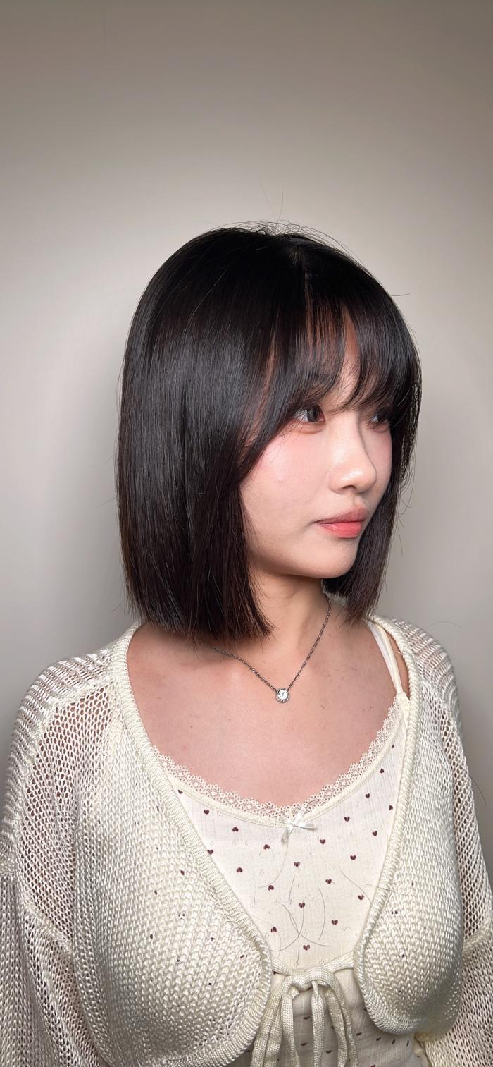 縮毛矯正燙一刀切