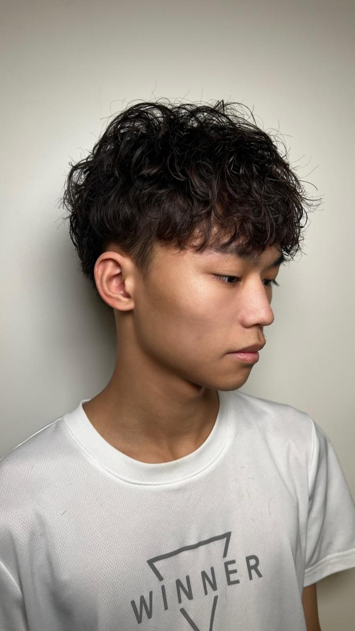 男生燙髮