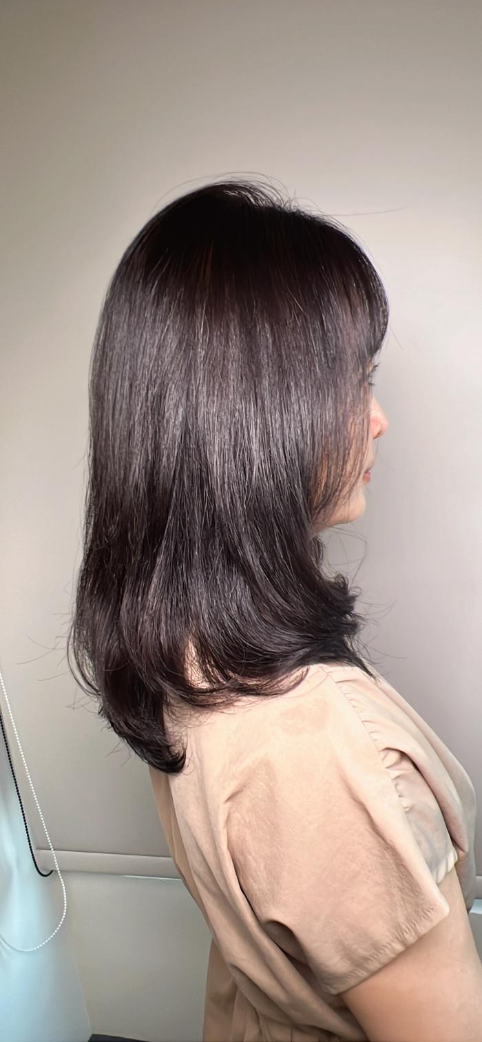 燙髮➕染髮（焦糖冷棕色）