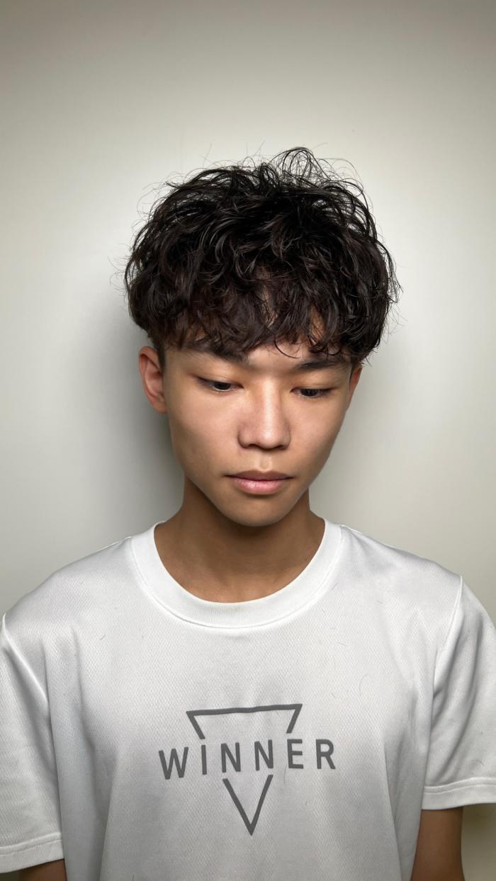 男生燙髮