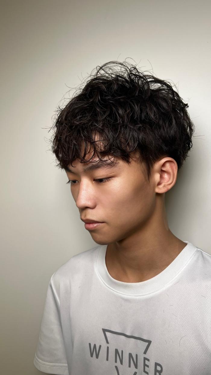男生燙髮