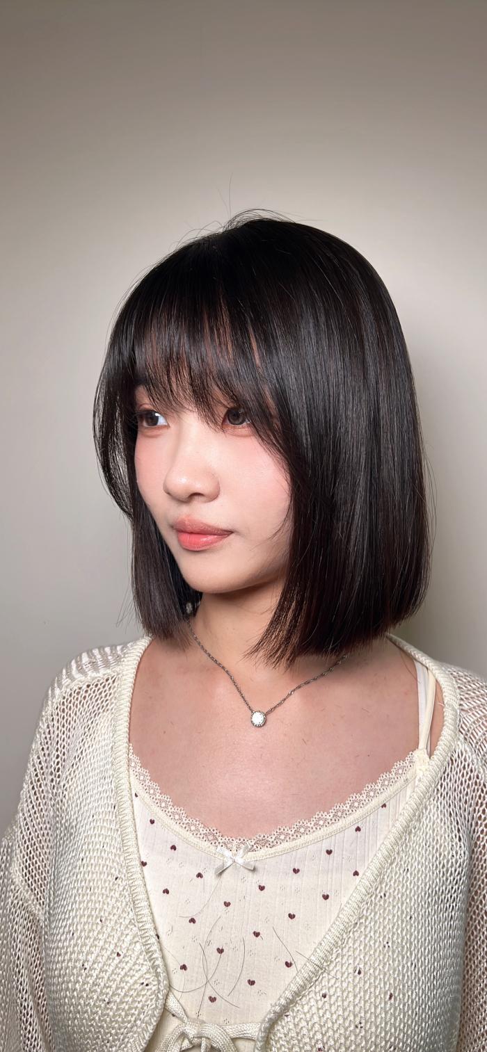 縮毛矯正燙一刀切