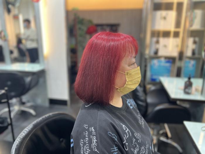 Color#桃紅#Cherry Red介於#鮮紅與#深酒紅